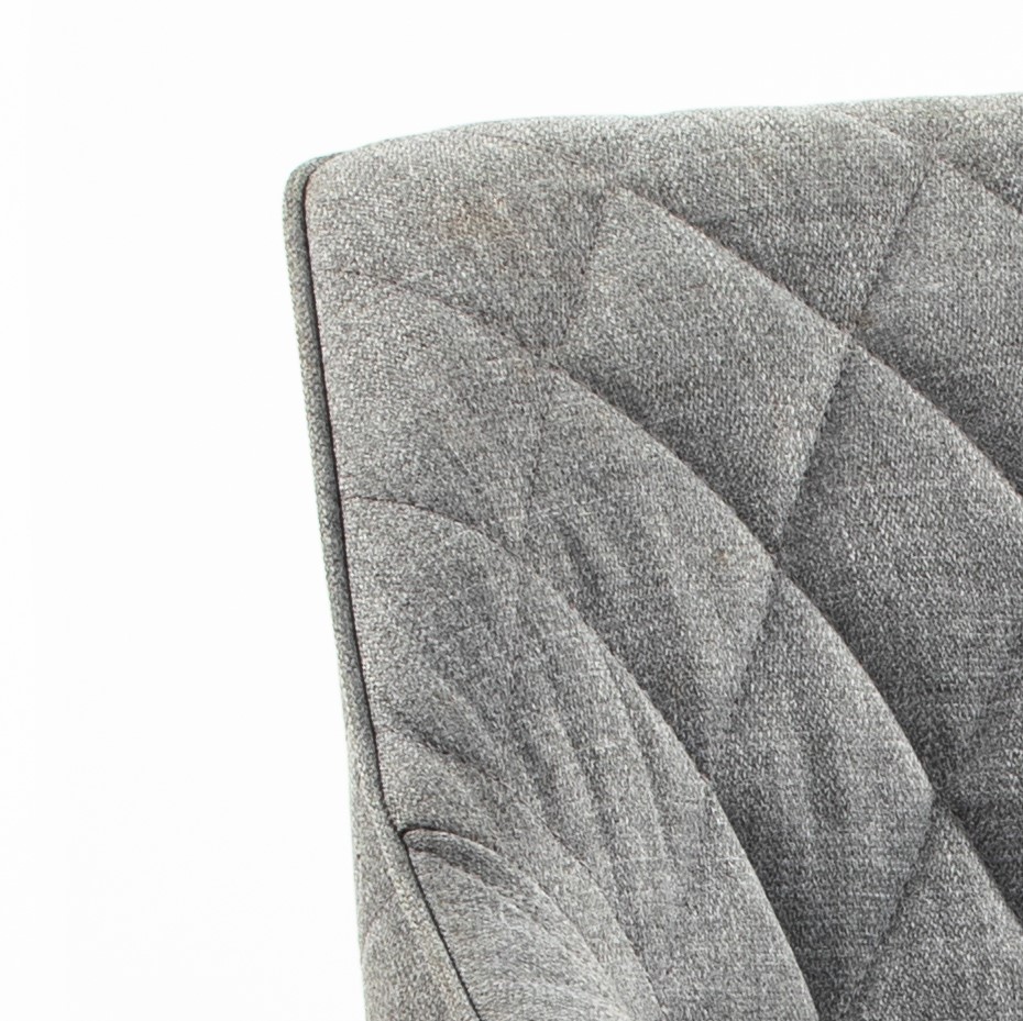 DL DIAMOND Grey Scandinavian Upholstered indoor chair